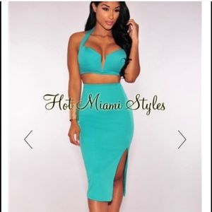 Two piece skirt set  / 2 piece outfit dress